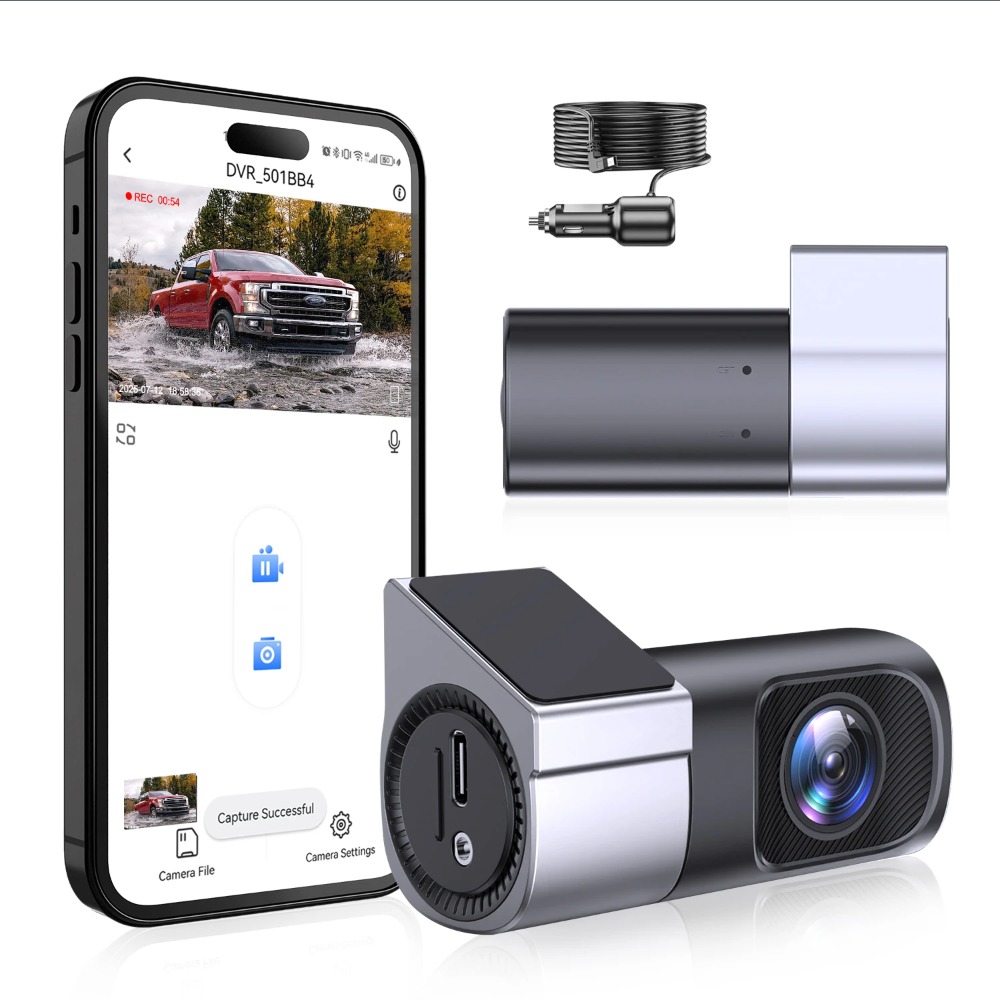 Panoramic Dash Cam 360 - 1080PウルトラHDミニダッシュカムカメラレコーダー360 ° 回転式ナイトビジョンWiFi車載カメラDVR
