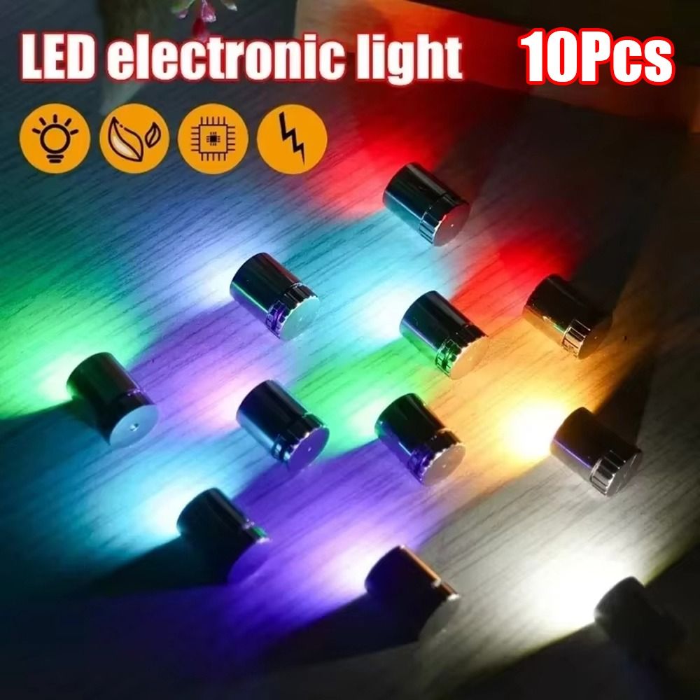 Electronics New Gadgets - 10 個の新しい小型ミニ LED ライト電池式カラフルな電球電子玩具アクセサリーランタン芯ベース用