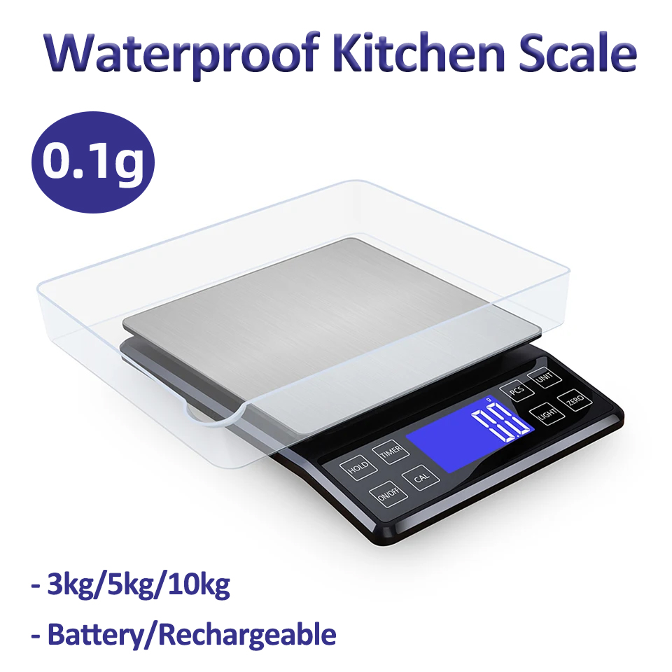 Kitchen Electronics Gadgets - デジタルキッチンスケール 0.1 グラム高精度 3 キロ/5 キロ/10