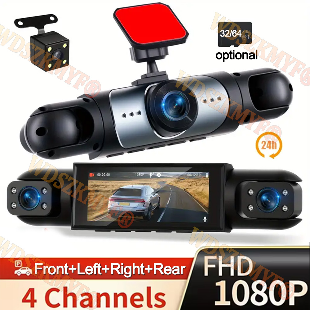 Panoramic Dash Cam 360 - 360 ° 車載カメラ 3/4レンズ 1080P ドライブレコーダー