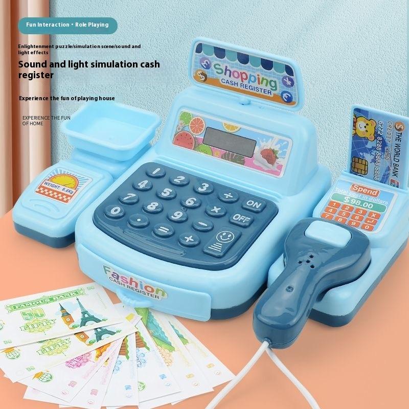Electronics New Gadgets - 【新製品】1セット電子ゲーム照明と音響効果付きスーパーマーケットレジおもちゃシミュレーションショッピングキャッシュハウスおもちゃ