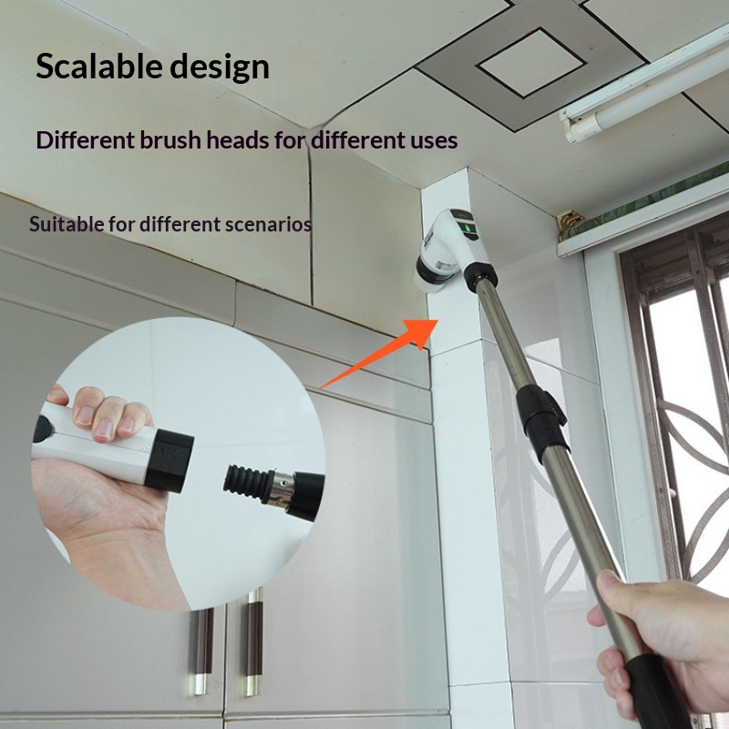 Kitchen Electronics Gadgets - HOMEFISH コードレススピンスクラバー電動クリーニングブラシ 浴室 キッチン トイレ 多目的家庭用掃除ツール