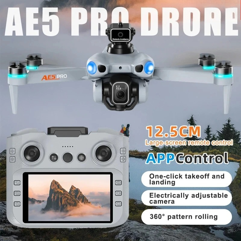 Electronics New Gadgets - オリジナル2026年新製品AE5ドローン 4Kプロフェッショナル 8K HDカメラ スクリーン付きリモコン WIFI