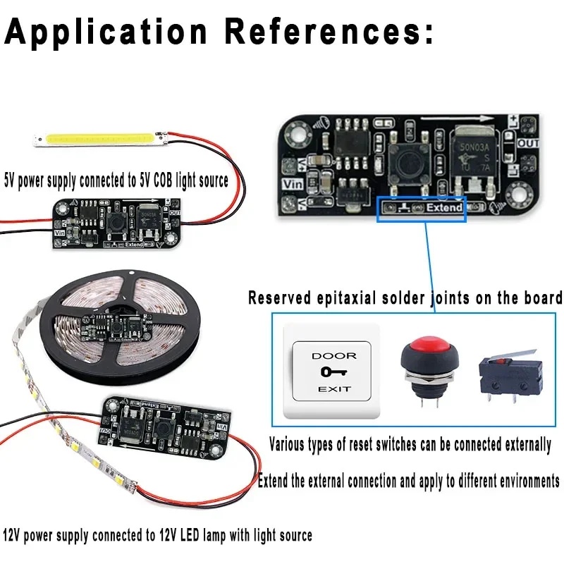 Electronics & Gadgets Icon - マイクロボタン調光ボードキーモジュールバイステーブル電子スイッチランプ調光モジュール機械式の代わりに定電圧