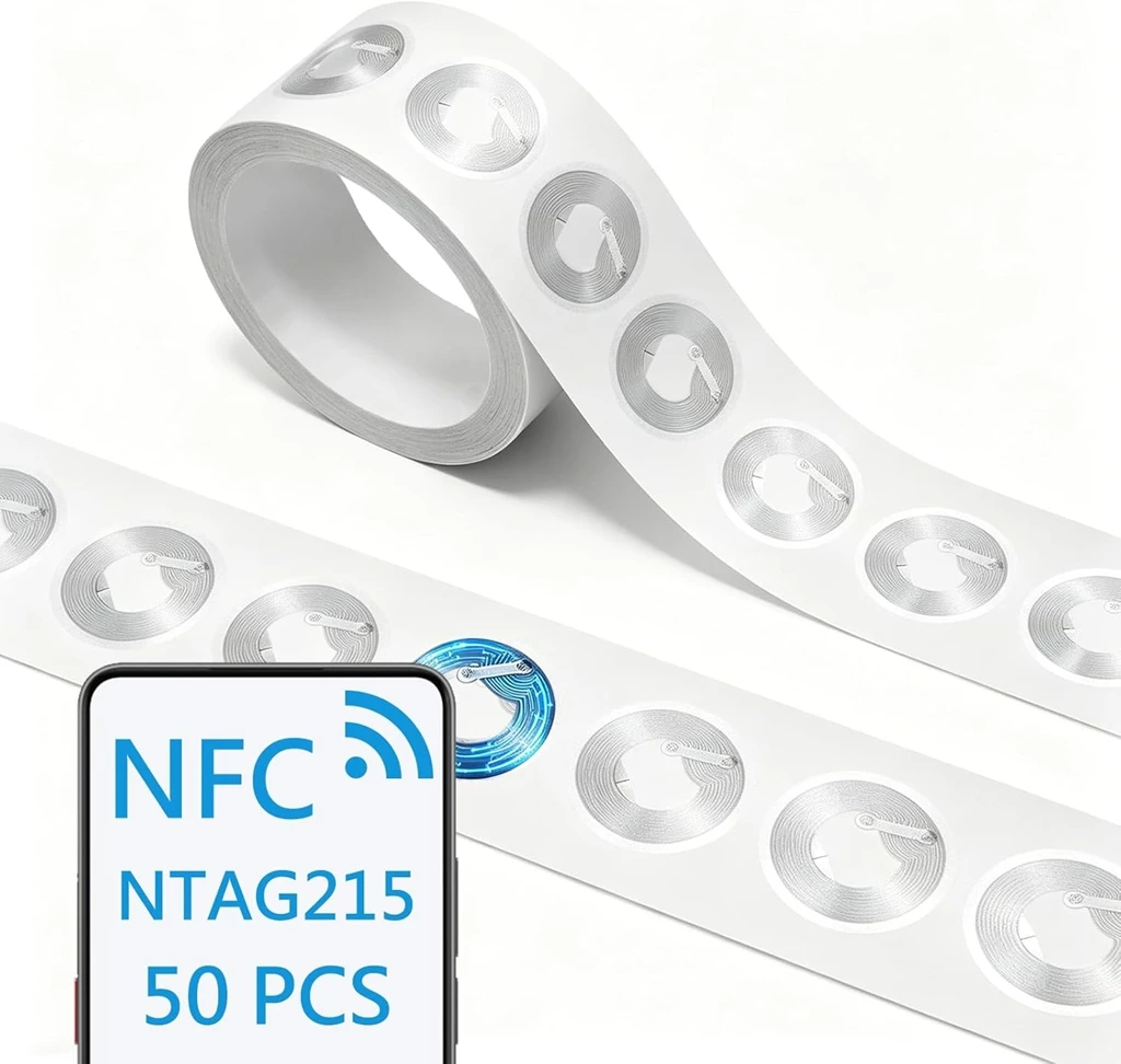Nfc Tag Programmable - 13.56MHz NTAG215 NFC タグステッカー ISO14443A 自己粘着