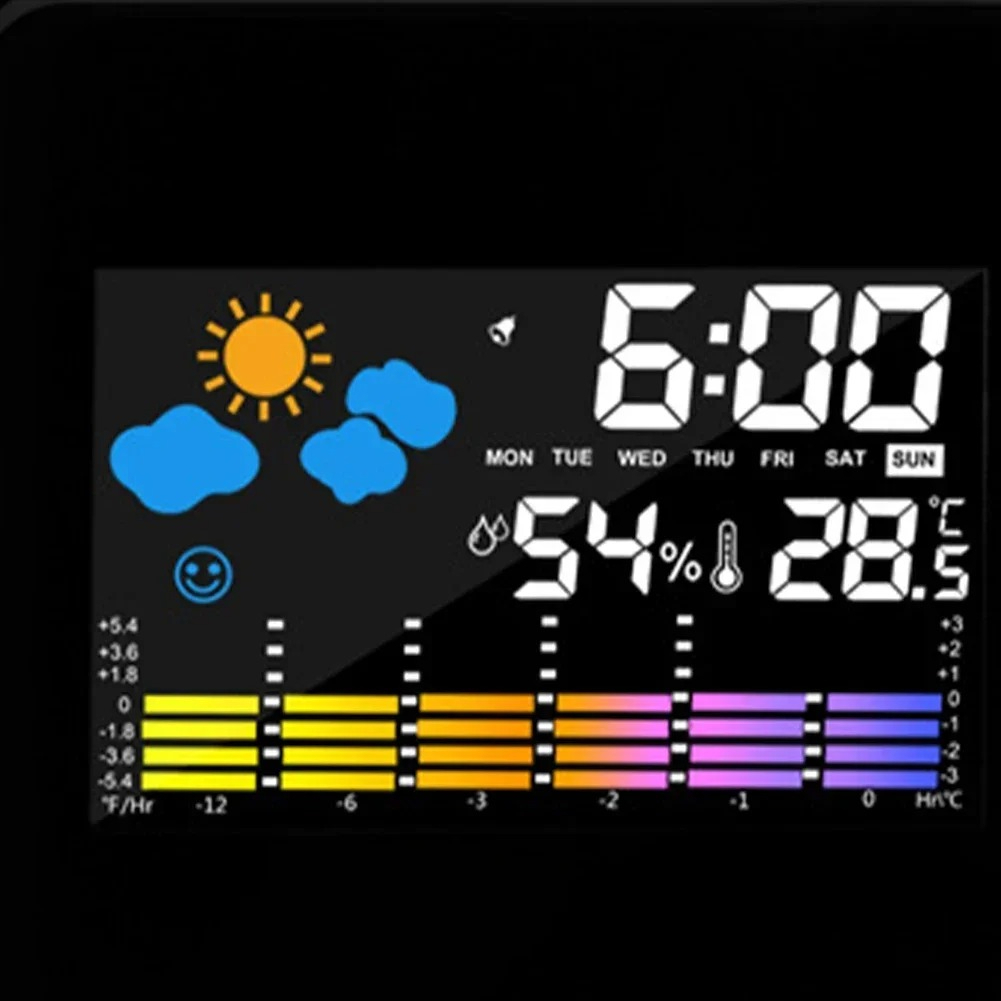 LED回転投影目覚まし時計カラースクリーンデジタルディスプレ - Modern Electronics Gadgets のレビューと価格