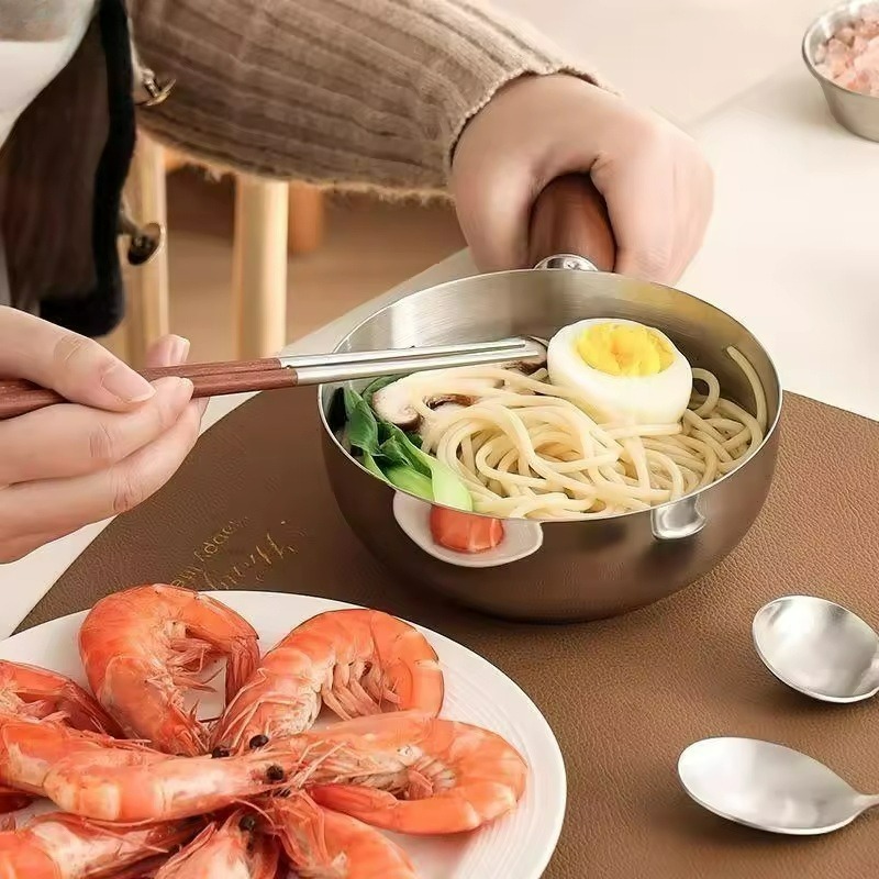 ステンレス製ソースパン ミルクパン くるみ材の木製ハンドル付 - Kitchen Electronics Gadgets のレビューと価格