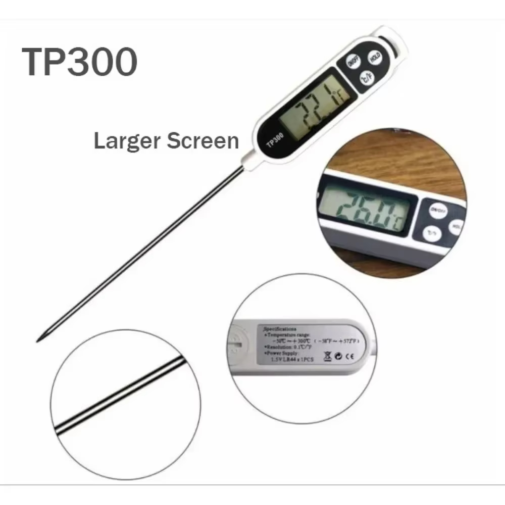 食品温度計 TP300 デジタルキッチン水油温度計 肉調理用 - Kitchen Electronics Gadgets のレビューと価格