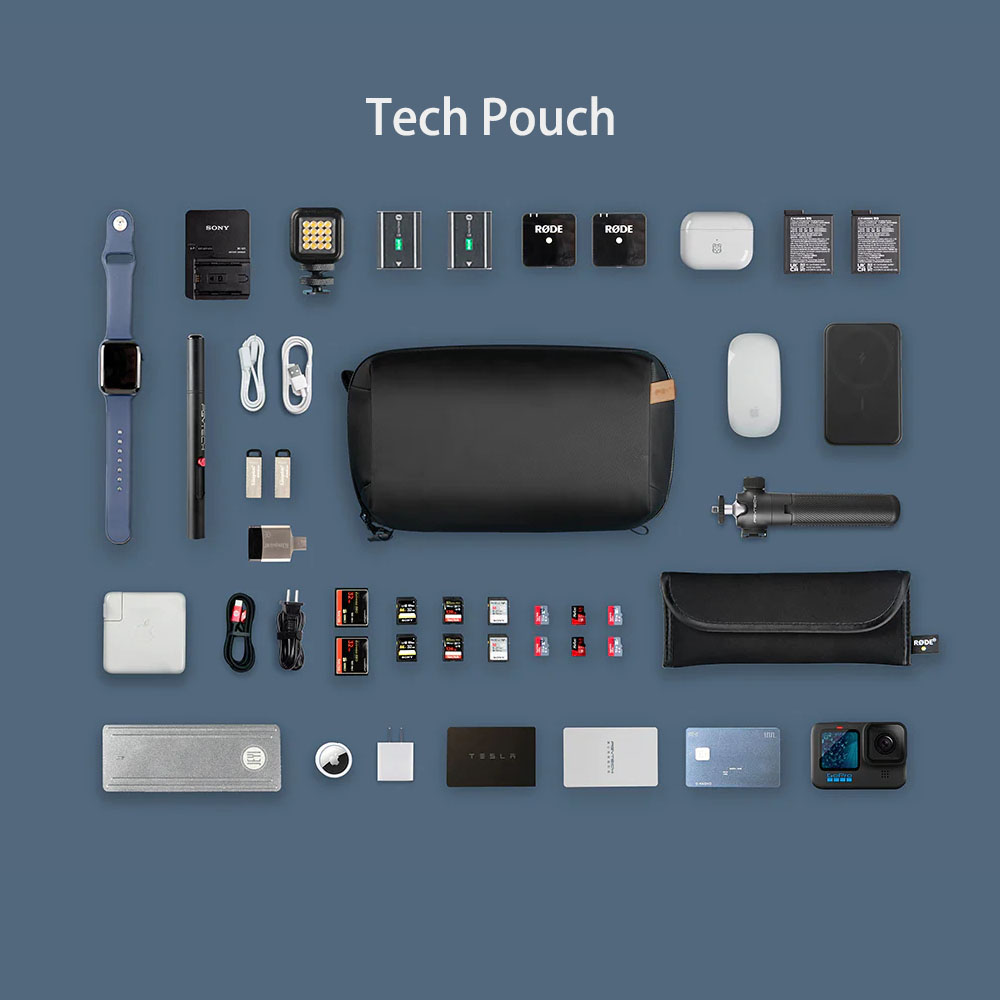 Pgytech-ケーブル、電話バッテリー、電子機器オーガナイ - Electronics Gadgets Bag のレビューと価格