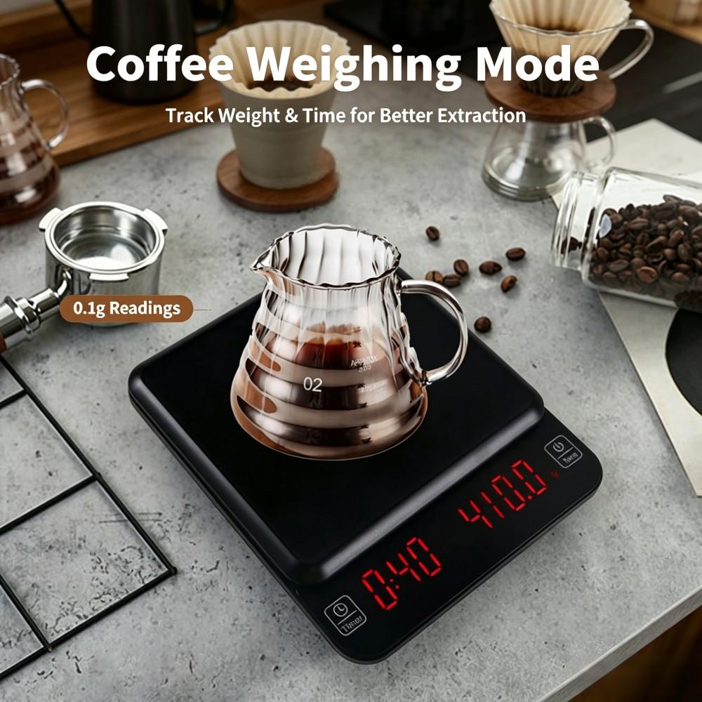 3kg/0.1g高精度デジタルコーヒースケール、LEDポータ - Electronics & Gadgets Icon のレビューと価格