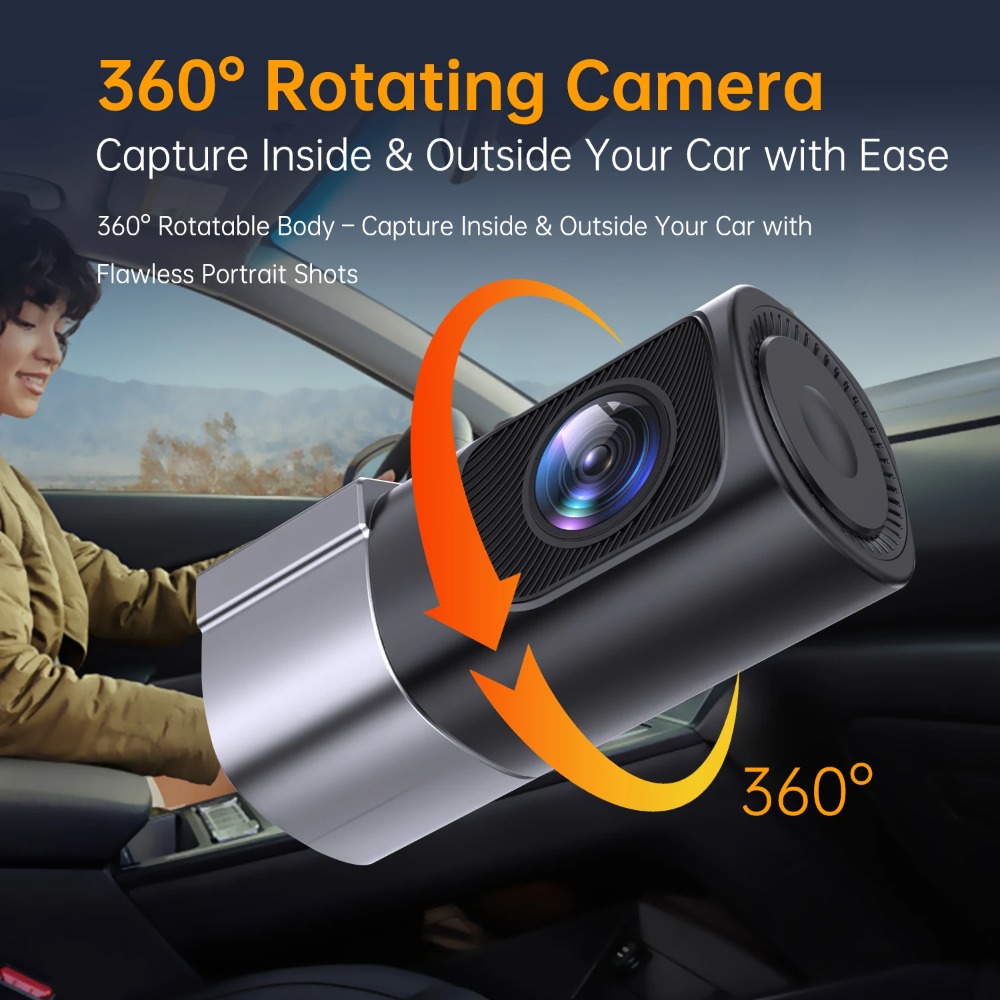 1080PウルトラHDミニダッシュカムカメラレコーダー360 - Panoramic Dash Cam 360 のレビューと価格
