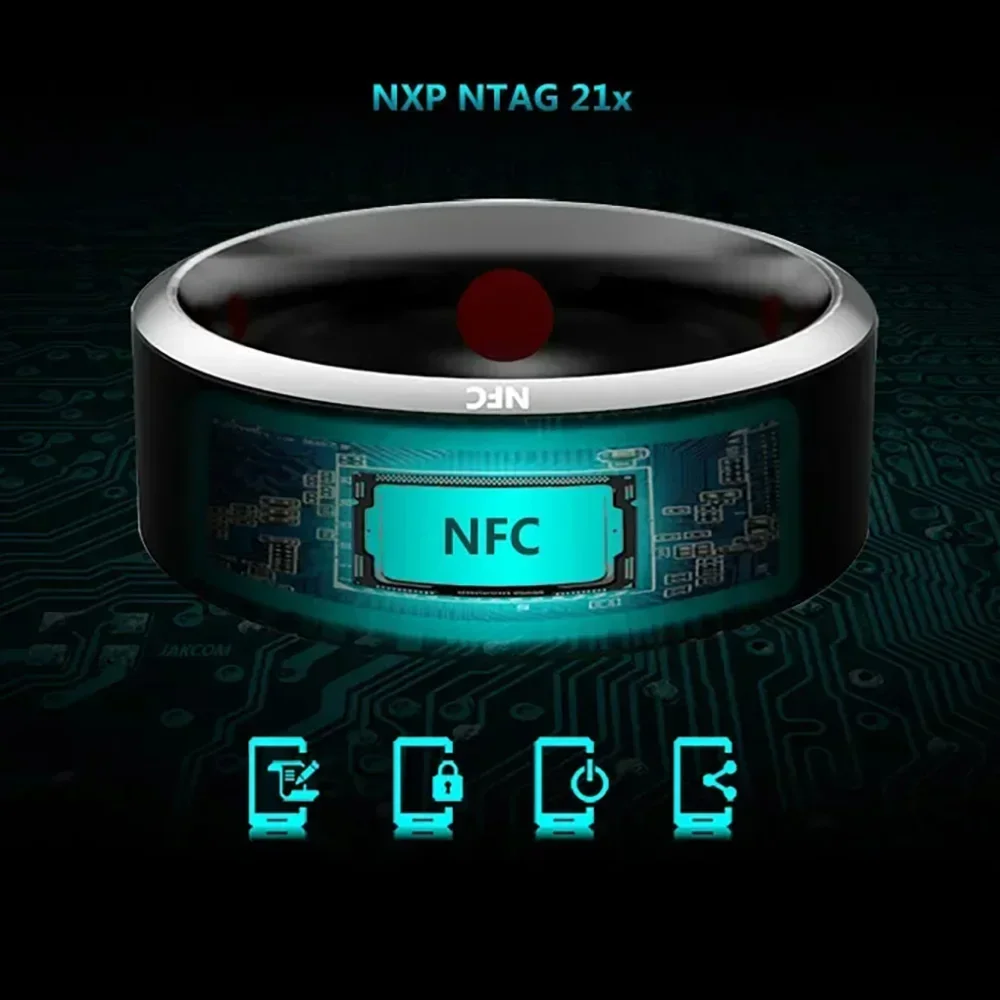 ファッションNFC制御スマートリング新品電子Bluetoot - Nfc Tag Programmable のレビューと価格
