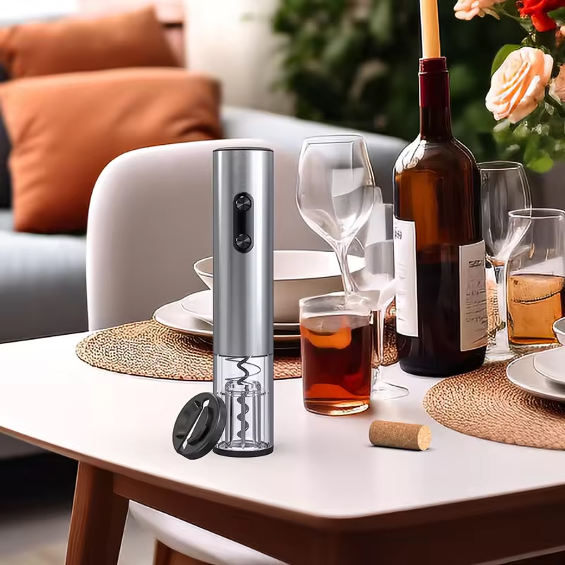 1/4 個電動ワインボトルオープナー自動赤ワインコルク抜きワ - Kitchen Electronics Gadgets のレビューと価格