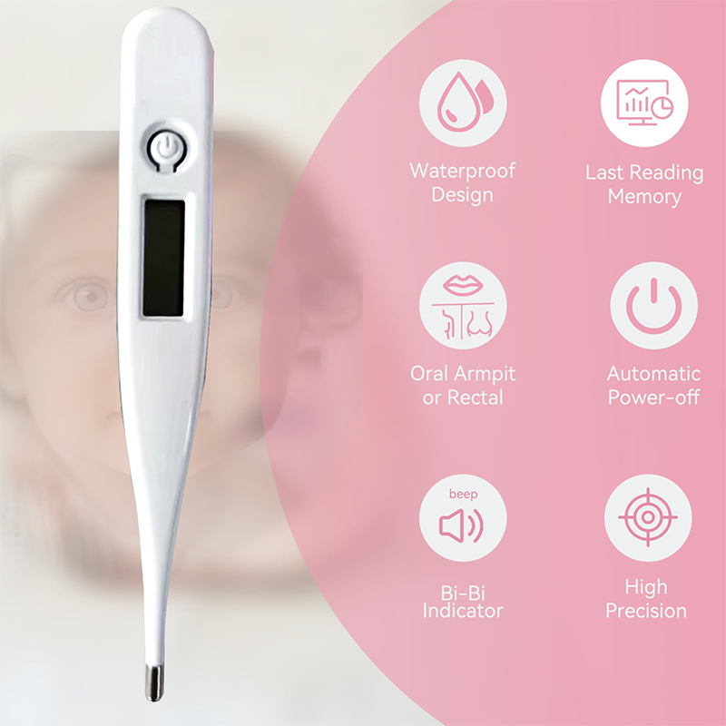 デジタルLCD口腔温度計,電子臨床温度計,温度測定,子供,赤 - Useful Electronic Gadgets のレビューと価格