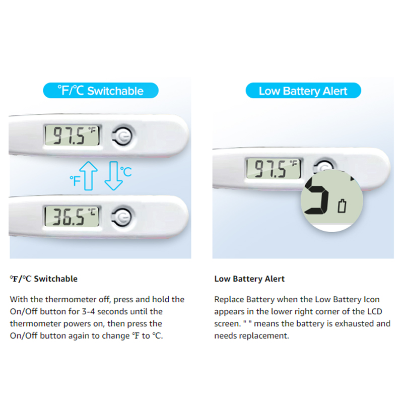 デジタルLCD口腔温度計,電子臨床温度計,温度測定,子供,赤 - Useful Electronic Gadgets のレビューと価格