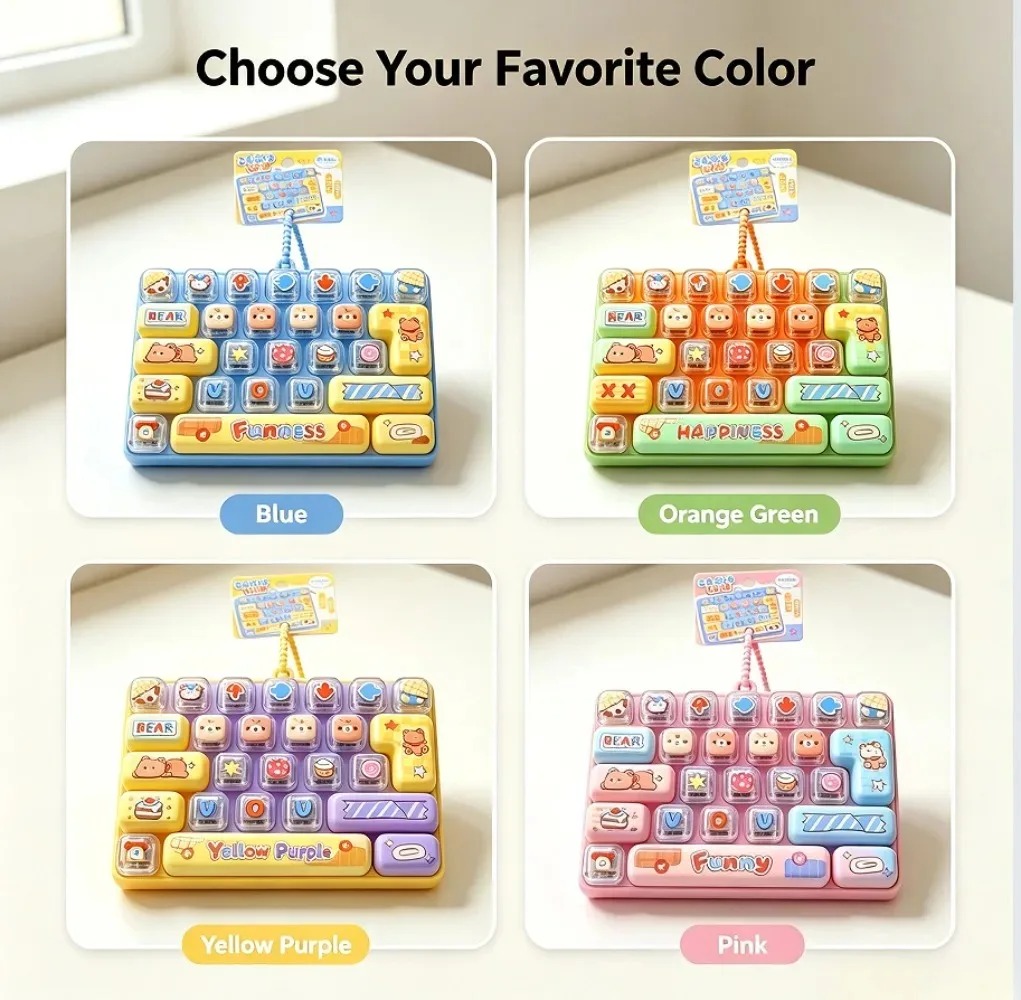 かわいいマカロン26キーフィジェットクリッカーキーチェーン、 - Electronics Gadgets Bag のレビューと価格