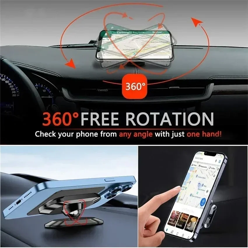 360 °   マグネット式車載スマホホルダー マグネット式 - Useful Electronic Gadgets のレビューと価格