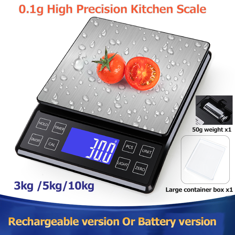デジタルキッチンスケール 0.1 グラム高精度 3 キロ/5 - Kitchen Electronics Gadgets のレビューと価格