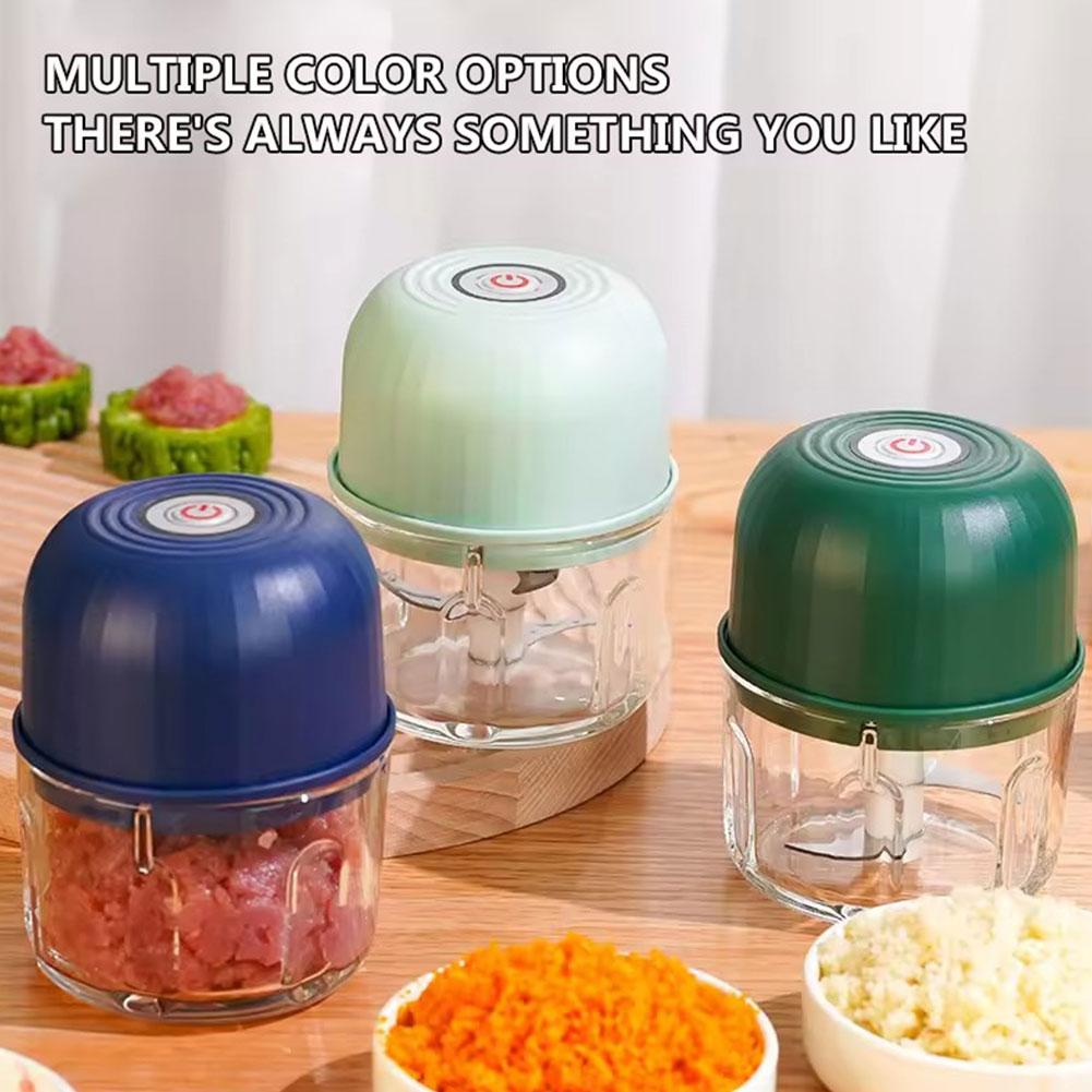 ミニ電動ガーリックチョッパー ポータブルUSB充電式フードプ - Kitchen Electronics Gadgets のレビューと価格