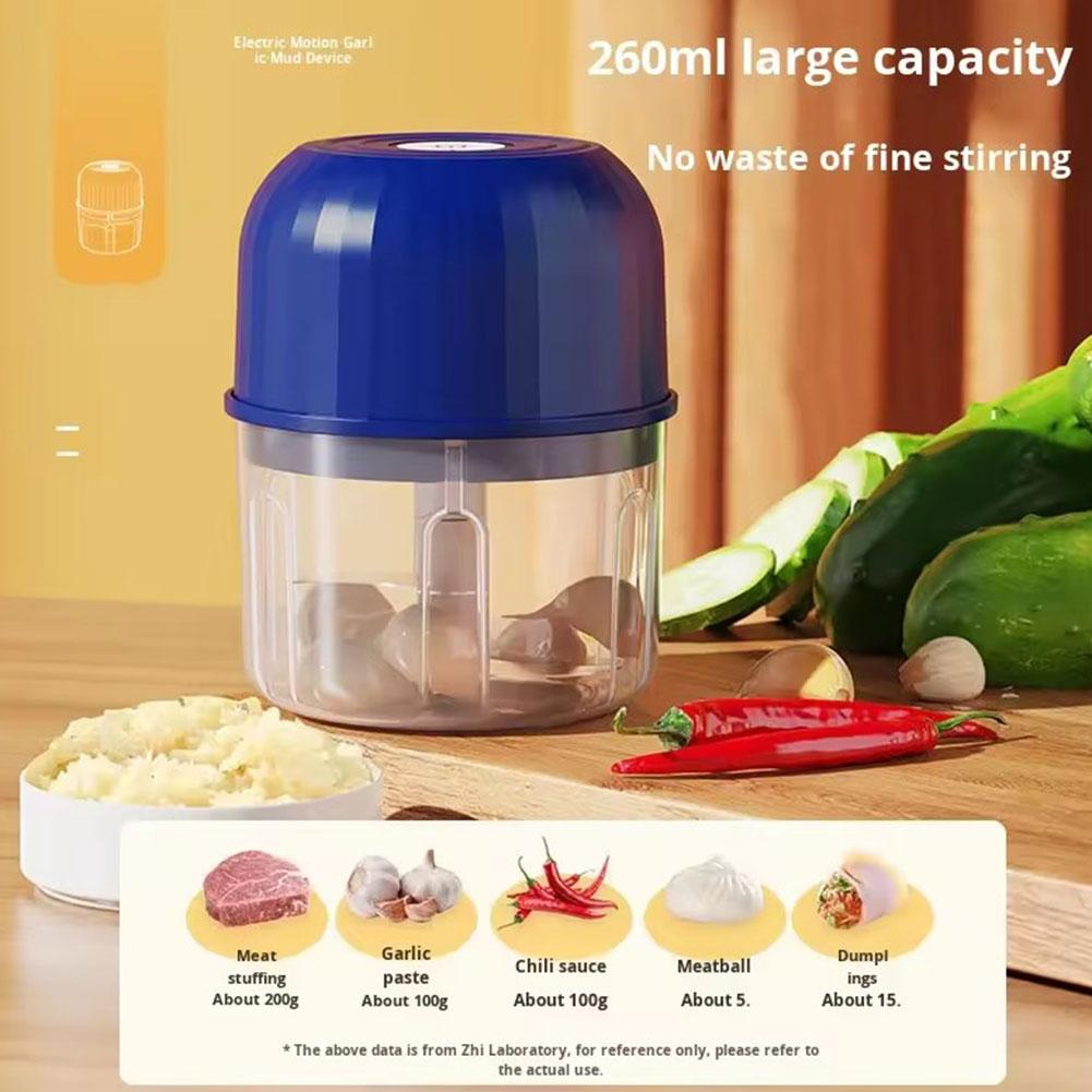 ミニ電動ガーリックチョッパー ポータブルUSB充電式フードプ - Kitchen Electronics Gadgets のレビューと価格