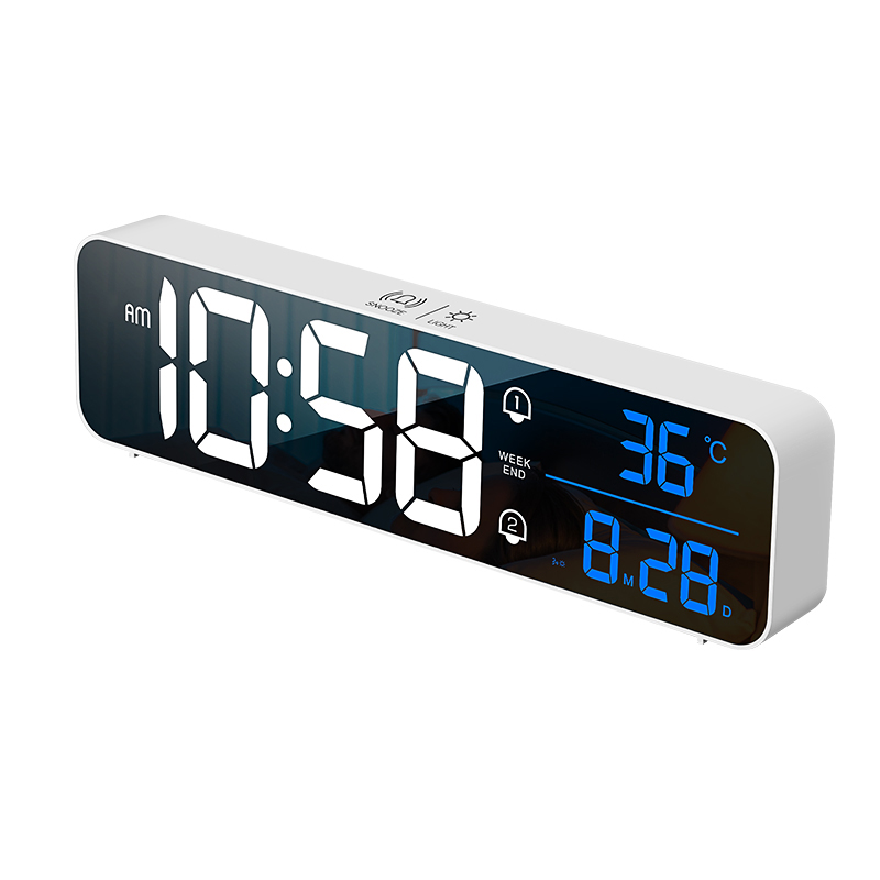 LED デジタル目覚まし時計 壁掛け/卓上電子時計 温度スヌ - Modern Electronics Gadgets のレビューと価格