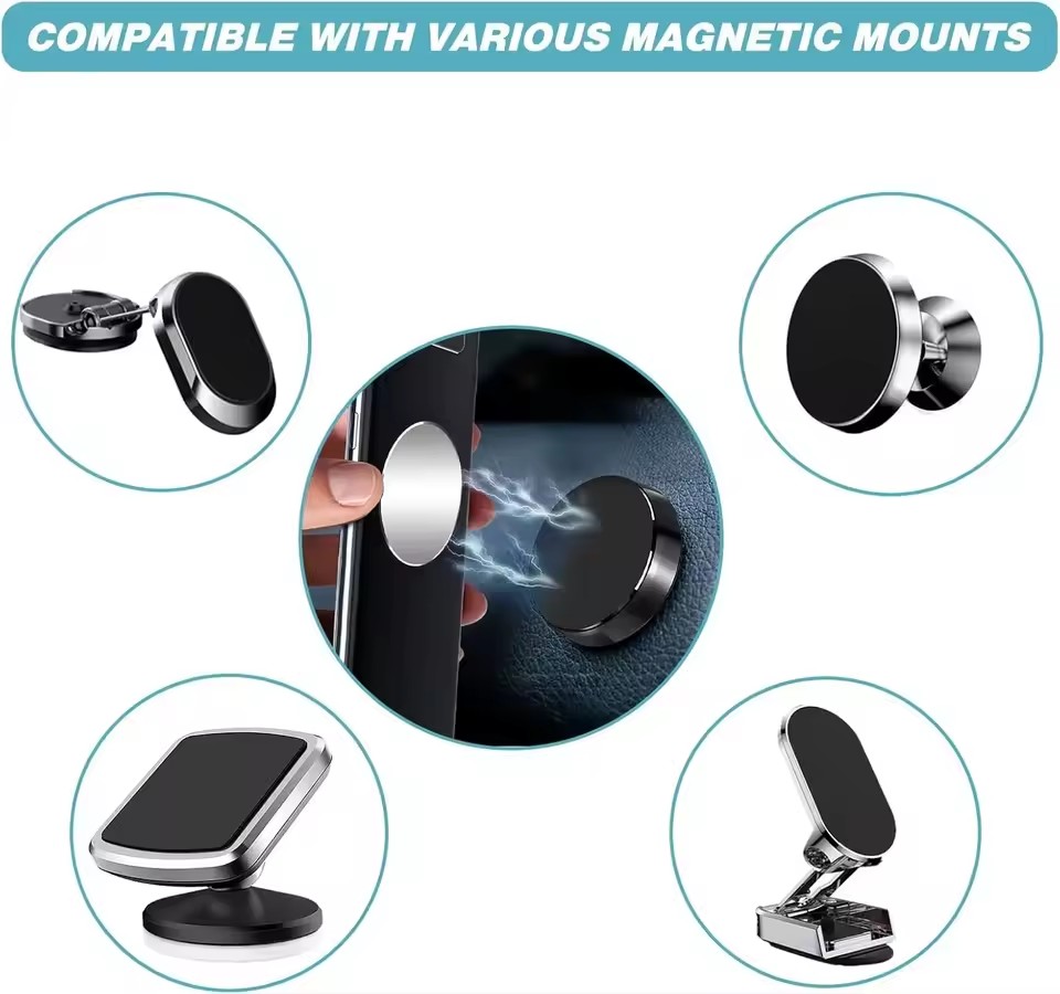 50/1 個金属プレートディスク用マグネット自動車電話ホルダ - Useful Electronic Gadgets のレビューと価格