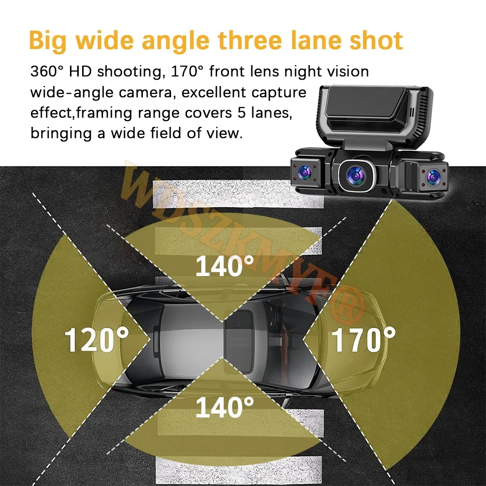 360度4カメラ（フロント、左、右、リアビュー）WIFI 1 - Panoramic Dash Cam 360 のレビューと価格