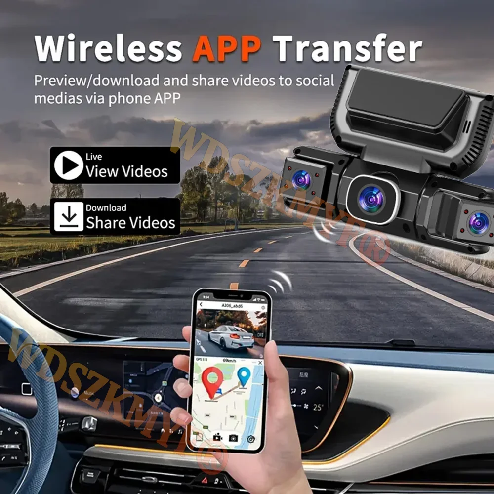 360度4カメラ（フロント、左、右、リアビュー）WIFI 1 - Panoramic Dash Cam 360 のレビューと価格