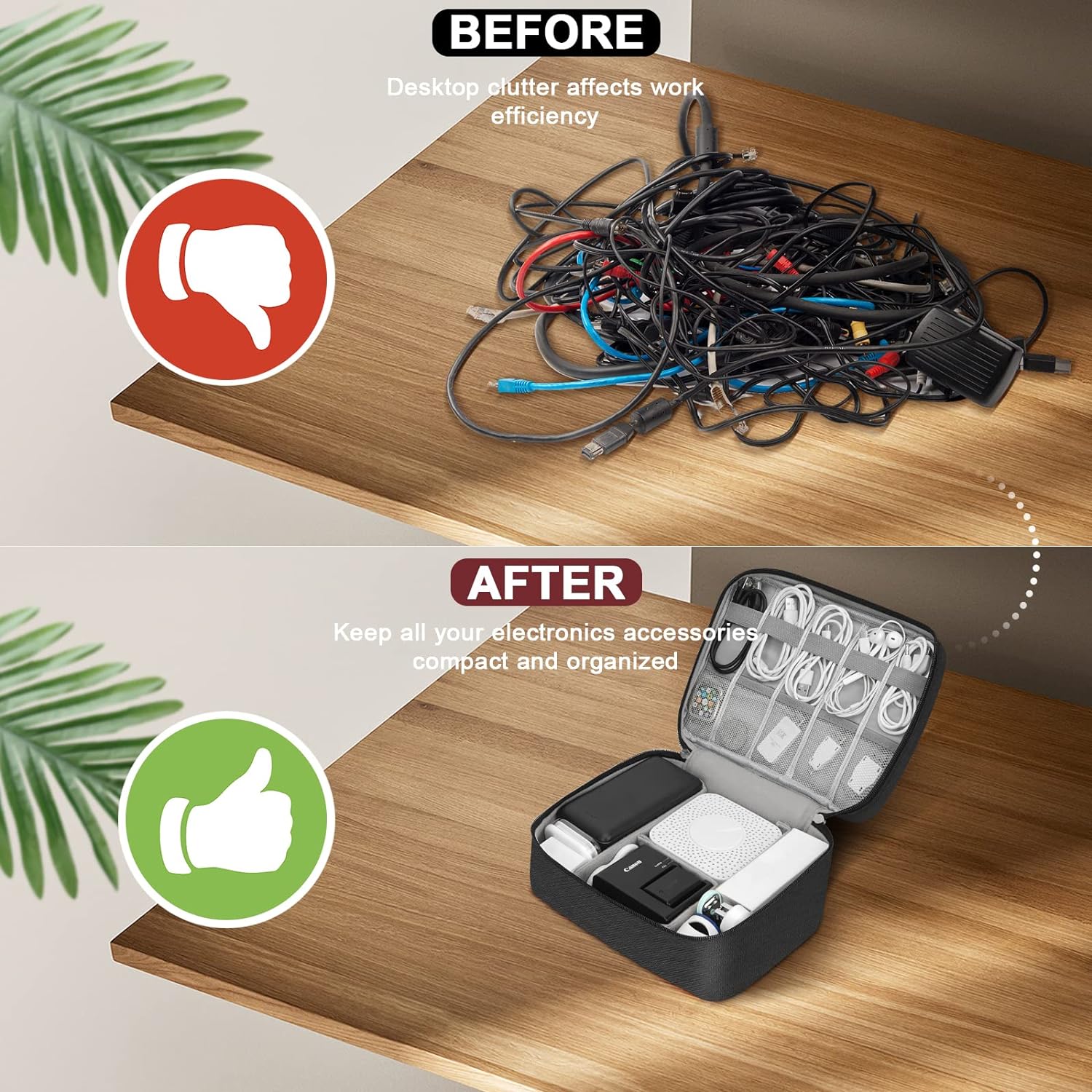 ポータブルデジタル収納バッグ USB ガジェット防水ケーブル - Electronics Gadgets And Accessories のレビューと価格
